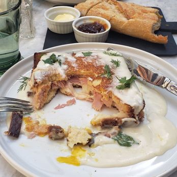 Violet Bistro - As you can see, I thoroughly enjoyed the croque madame! - French Near Me - Los Angeles, California Violet Bistro - As you can see, I thoroughly enjoyed the croque madame! - French Near Me - Los Angeles, California