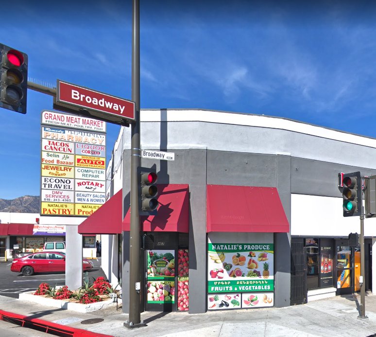 NATALIE’S PRODUCE Updated August 2024 467 W Broadway, Glendale, California Grocery Phone