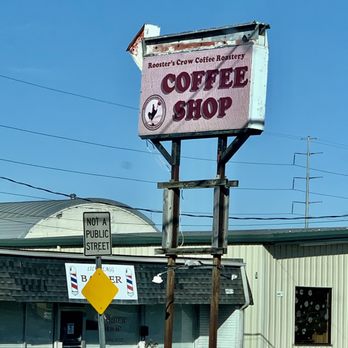 Rooster's Crow Coffee Roastery - Road sign - Coffee & Tea Near Me - Huntsville, Alabama