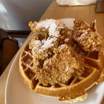 Morgans Restaurant - Chicken and waffles $18 - New American Near Me - Miami, Florida Morgans Restaurant - Chicken and waffles $18 - New American Near Me - Miami, Florida