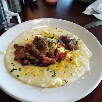 The Cenacle Bistro - Breakfast Bowl with Beef Sausage, Eggs, Cheese, and Grits - Coffee & Tea Near Me - Austell, Georgia The Cenacle Bistro - Breakfast Bowl with Beef Sausage, Eggs, Cheese, and Grits - Coffee & Tea Near Me - Austell, Georgia