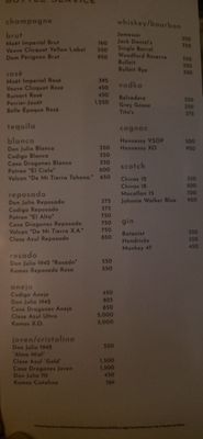 Menu photo 5 Azul Las Vegas, NV