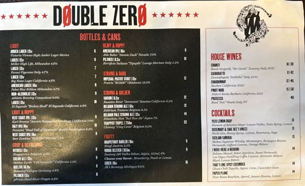 Menu photo 5 Double Zero Pie & Pub Las Vegas, NV Menu photo 5 Double Zero Pie & Pub Las Vegas, NV