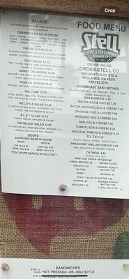Menu photo 2 Stell Coffee & Tea Company Redlands, CA Menu photo 2 Stell Coffee & Tea Company Redlands, CA