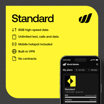 Clover Mobile by World Mobile - Standard Plan $25/mo - Mobile Phones Near Me - Los Angeles, California Clover Mobile by World Mobile - Standard Plan $25/mo - Mobile Phones Near Me - Los Angeles, California