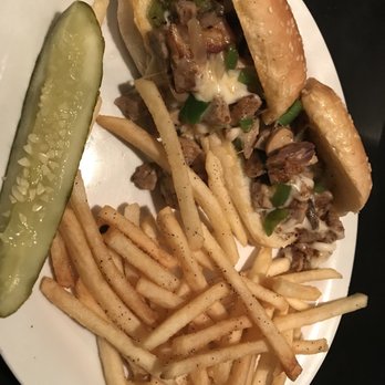Governor Stumpy's - Italian sausage sandwich with fries - Sports Bars Near Me - Kansas City, Missouri Governor Stumpy's - Italian sausage sandwich with fries - Sports Bars Near Me - Kansas City, Missouri