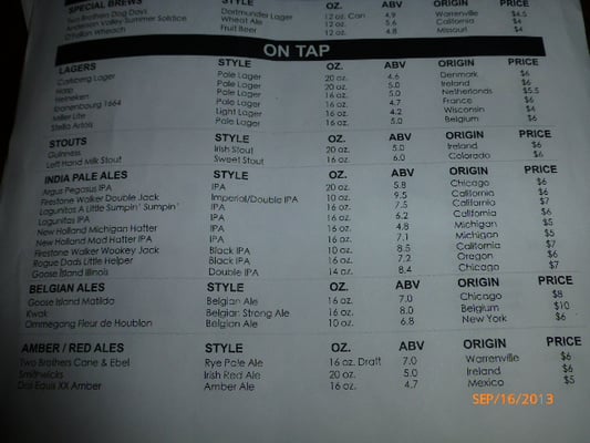 Menu photo 6 Ballydoyle Irish Pub Aurora, IL