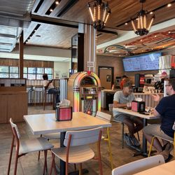 Inside restaurant