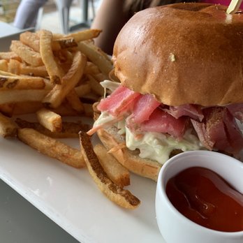 Red 36 - Seared 5 Spice Ahi Tuna Burger - Seafood Near Me - Mystic, Connecticut Red 36 - Seared 5 Spice Ahi Tuna Burger - Seafood Near Me - Mystic, Connecticut