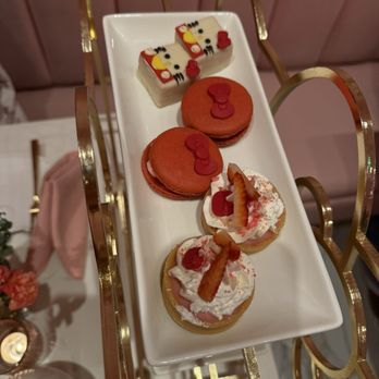 Hello Kitty Cafe - Some desserts from the afternoon tea - Cafes Near Me - Irvine, California