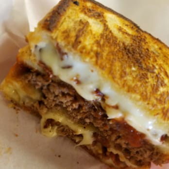 Herm's Palace - grilled cheese burger - 1/2 pound of beef between two grilled cheese sandwiches!!! - American Near Me - Skokie, Illinois Herm's Palace - grilled cheese burger - 1/2 pound of beef between two grilled cheese sandwiches!!! - American Near Me - Skokie, Illinois
