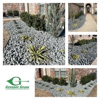 Greener Grass Landscaping & Irrigation - Tejas Gravel Installation - Natural Edge Design - Landscaping Near Me Greener Grass Landscaping & Irrigation - Tejas Gravel Installation - Natural Edge Design - Landscaping Near Me