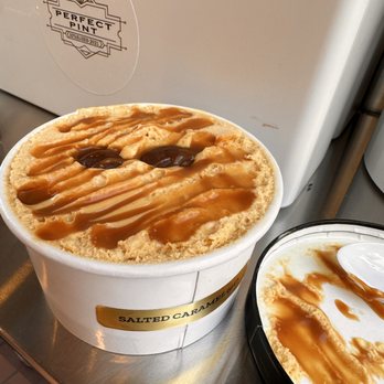 Perfect Pint - a cup of ice cream with caramel drizzle - Ice Cream & Frozen Yogurt Near Me - Palm Desert, California Perfect Pint - a cup of ice cream with caramel drizzle - Ice Cream & Frozen Yogurt Near Me - Palm Desert, California