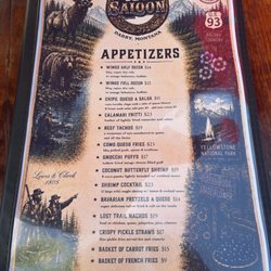 406 Saloon - Appetizers Menu