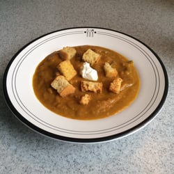 Back Burner To Go - Pumpkin & mushroom soup. To go.