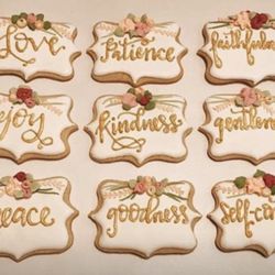 The Wedding Cake Gallery - Fruitage of The Spirit Cookies