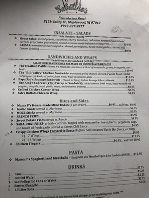 Menu photo 2 Sabatino’s Maplewood, NJ Menu photo 2 Sabatino’s Maplewood, NJ