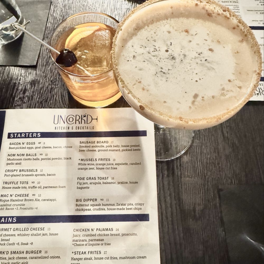 UnCork'd Kitchen & Bar  - From the Ashes & Old Fashioned - Cocktail Bars Near Me - Tucson, Arizona