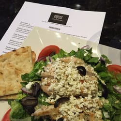 Infuse Mixology Bar & Bistro - Greek salad with chicken. Delicious and filling.