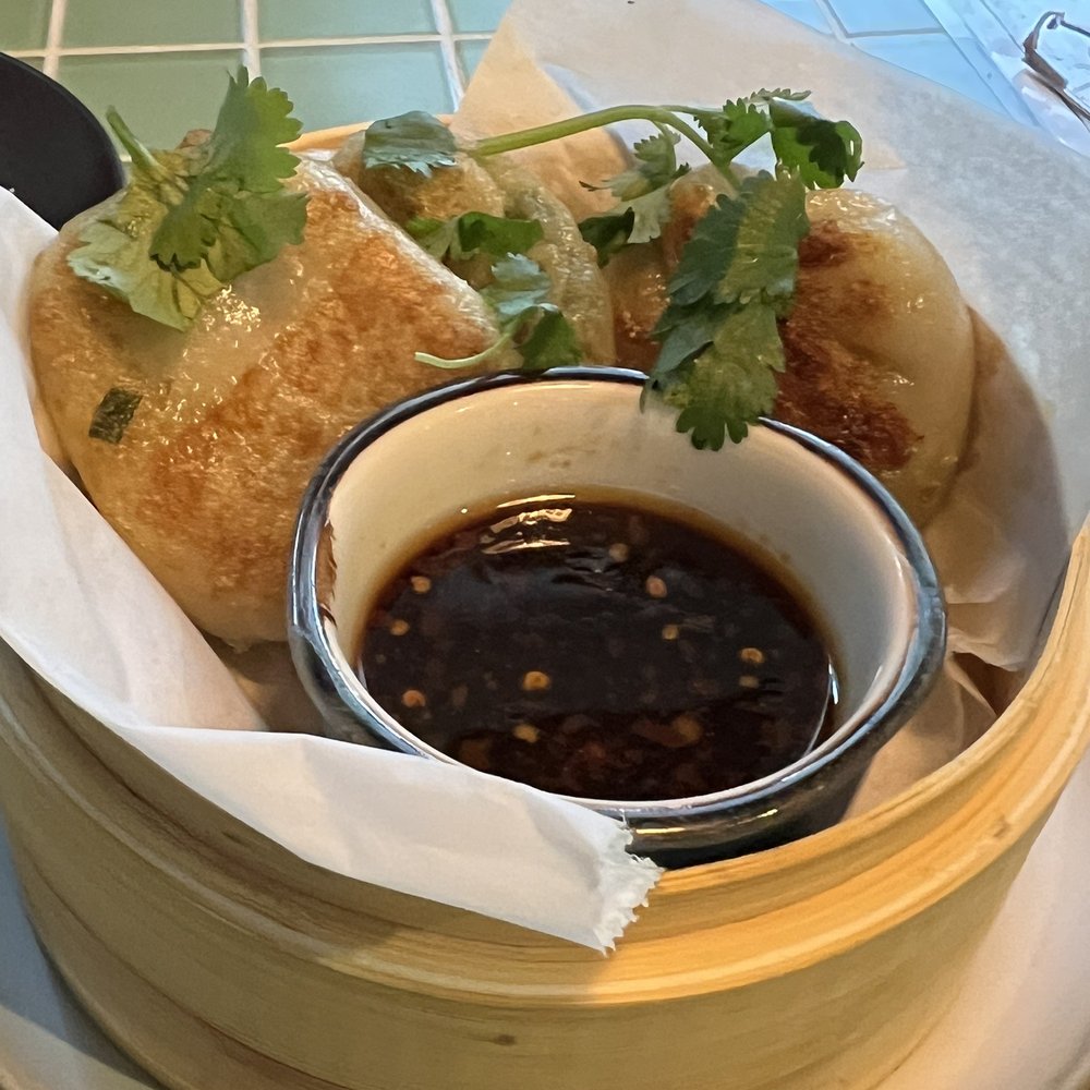 Ginger and Lemongrass - Pan Seared Chive Dumplings - Vietnamese Near Me - Whitestone, New York Ginger and Lemongrass - Pan Seared Chive Dumplings - Vietnamese Near Me - Whitestone, New York