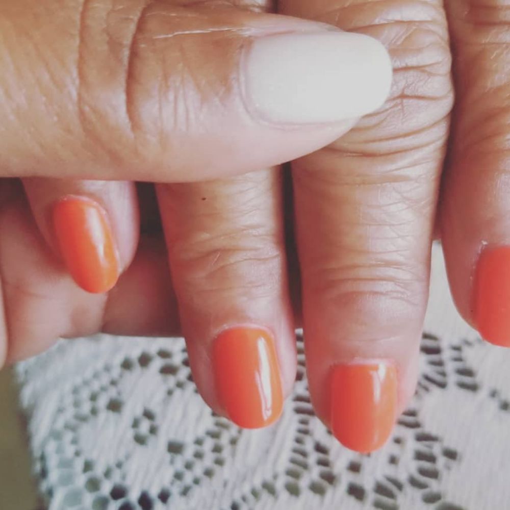Unique Nails & Spa - Spring is in the air with red orange - Nail Salons Near Me - Redondo Beach, California