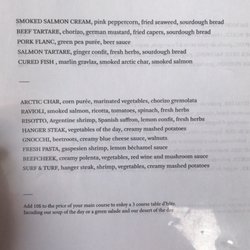 Le Comptoir Monsieur Émile - Menu