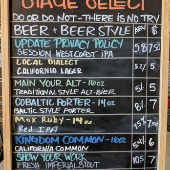 Bottle Logic Brewing - Menu changes all the time but here are examples of what they have. - Breweries Near Me - Anaheim, California