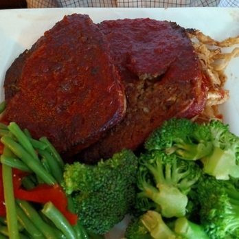 Bricktown Brewery - Meatloaf and Steamed veggies - American Near Me - Wichita, Kansas Bricktown Brewery - Meatloaf and Steamed veggies - American Near Me - Wichita, Kansas