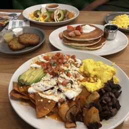 Potato Pancakes (2), Chilaquiles, Breakfast Tacos Potato Pancakes (2), Chilaquiles, Breakfast Tacos