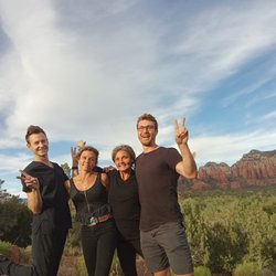 Sparrow Massage - Teamwork! We love having fun and bringing joy, positivity and healing to your Sedona experience!