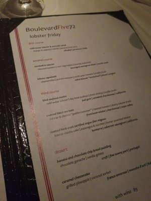 Menu photo 5 Boulevard Five 72 Kenilworth, NJ