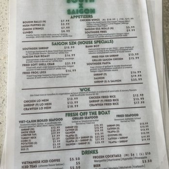 South By Saigon - Menu - Seafood Near Me - Houston, Texas South By Saigon - Menu - Seafood Near Me - Houston, Texas