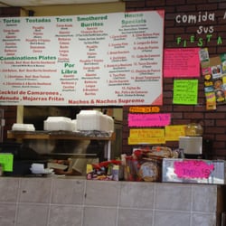 Panaderia Mexican Food Taqueria Chapala - The counter where you make your order at Panaderia Mexican Food Taqueria Chapala March 30th 2013.