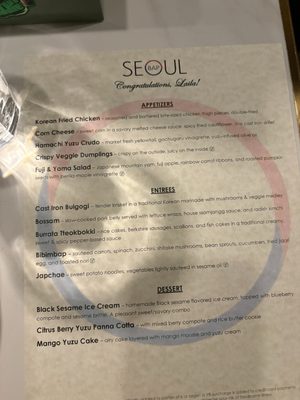 Menu photo 1 Seoul BAP New York, NY