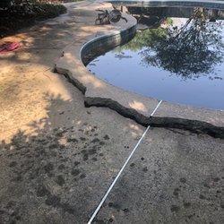 Majestic Pools - Showing where the Shell of the pool had risen up