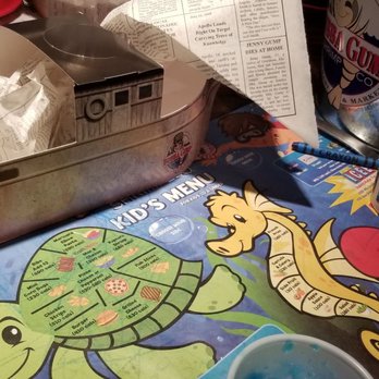 Bubba Gump Shrimp - Kids menu with cute ship used for their meal - Seafood Near Me - Long Beach, California Bubba Gump Shrimp - Kids menu with cute ship used for their meal - Seafood Near Me - Long Beach, California