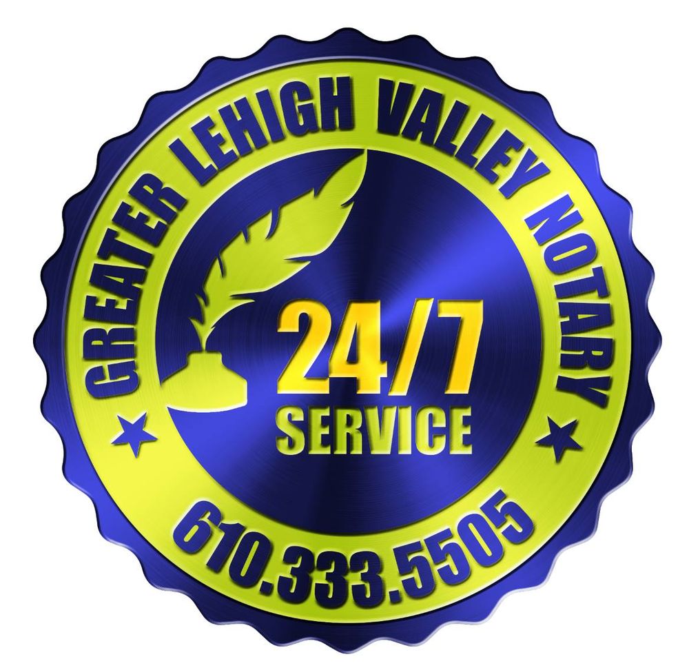 GREATER LEHIGH VALLEY NOTARY Updated July 2024 Request a Quote
