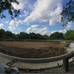 Longfellow Park - Panoramic photo of baseball field under construction during September 2014