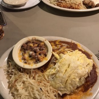 Brenda's Old West Cafe - Before: Stacked Enchiladas with Scrambled Eggs and Chicken Fried Steak - Cafes Near Me - Bayfield, Colorado Brenda's Old West Cafe - Before: Stacked Enchiladas with Scrambled Eggs and Chicken Fried Steak - Cafes Near Me - Bayfield, Colorado