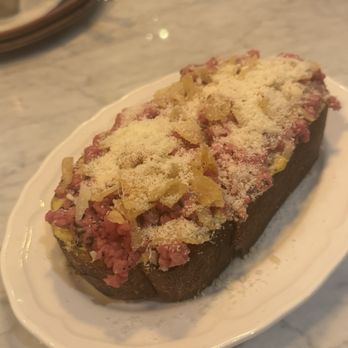 Ospi Costa Mesa - Beef Carpaccio - more like ground raw beef - Pizza Near Me - Costa Mesa, California Ospi Costa Mesa - Beef Carpaccio - more like ground raw beef - Pizza Near Me - Costa Mesa, California