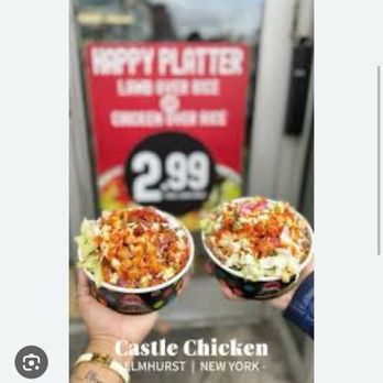 Castle Chicken - Old photo of how the container used to look like - Fast Food Near Me - Queens, New York