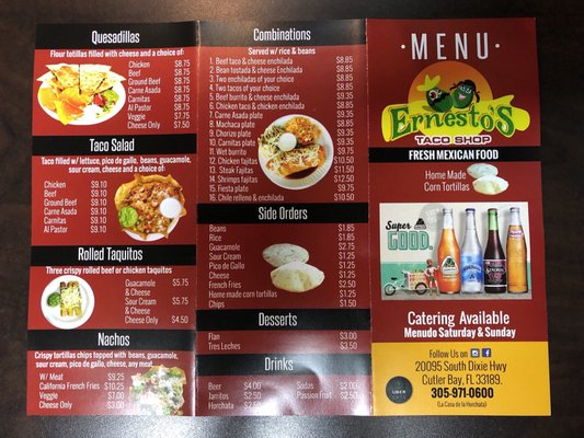 Menu photo 4 Ernestos's Taco Shop Cutler Bay, FL Menu photo 4 Ernestos's Taco Shop Cutler Bay, FL