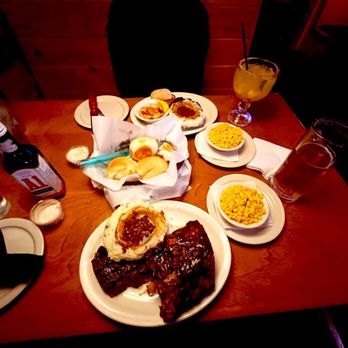 Texas Roadhouse - 6 oz and ribs , corn and loaded mash - Steakhouses Near Me - Menifee, California Texas Roadhouse - 6 oz and ribs , corn and loaded mash - Steakhouses Near Me - Menifee, California