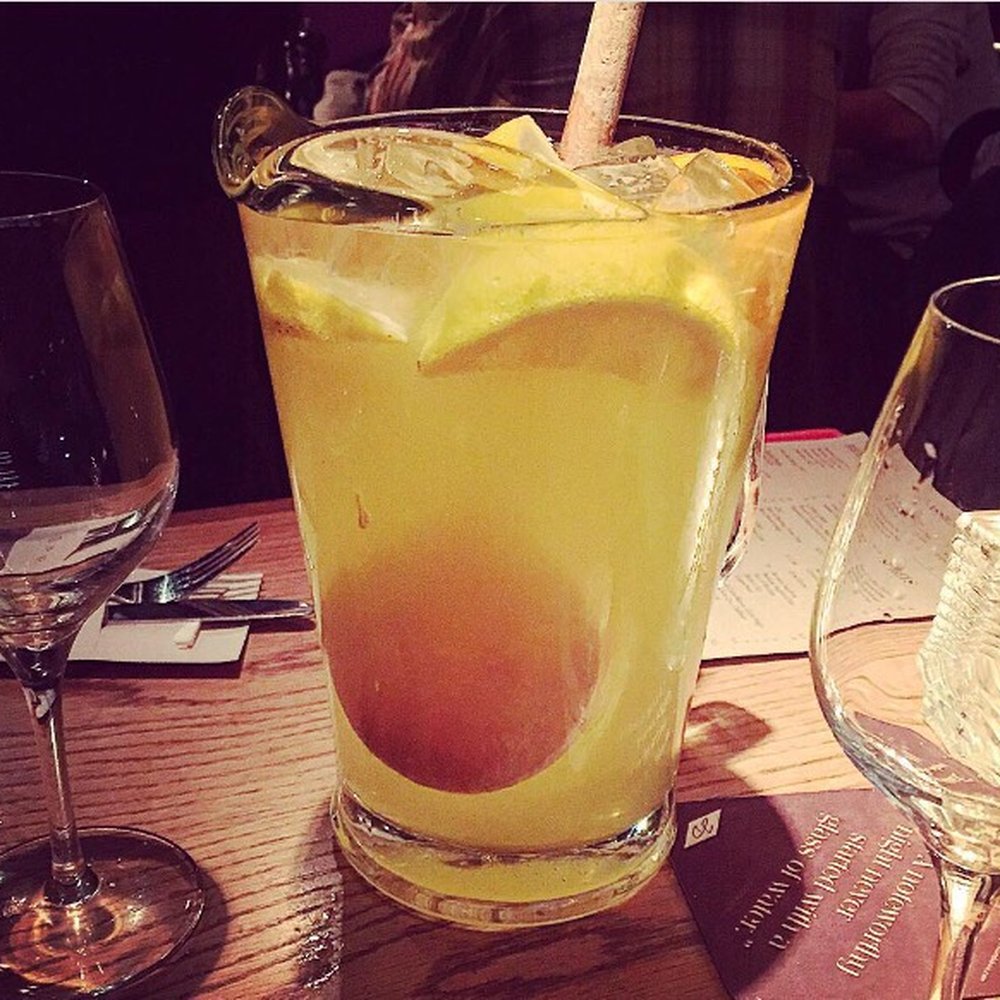 Delicious cava sangria!!