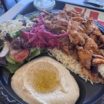 Habibi Time - Chicken Shawerma Plate - Mediterranean Near Me - Newport Beach, California Habibi Time - Chicken Shawerma Plate - Mediterranean Near Me - Newport Beach, California
