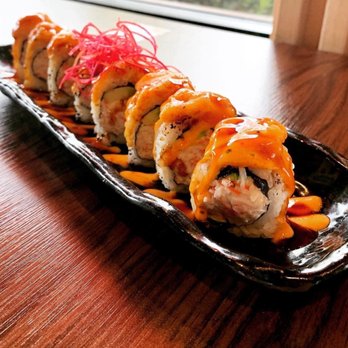 Sushi On - a plate of sushi on a wooden table - Sushi Bars Near Me - Port Coquitlam, British Columbia Sushi On - a plate of sushi on a wooden table - Sushi Bars Near Me - Port Coquitlam, British Columbia