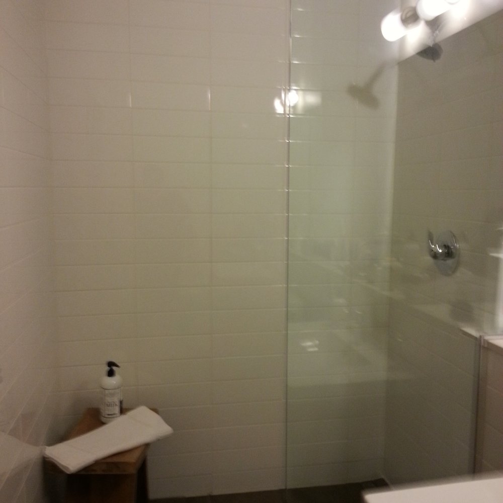 Nice shower. Nice shower.