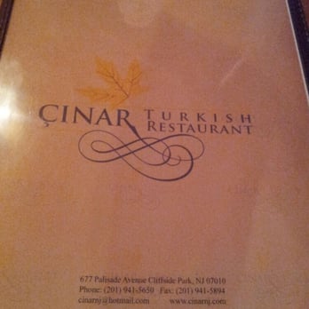 Cinar Turkish Restaurant 1 - Turkish Near Me - Cliffside Park, New Jersey