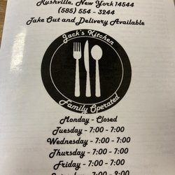 Jack’s Kitchen - Hours