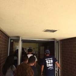 Los Angeles County Service Center - Monday afternoon, in line for 40 minutes. And may need another one hour to go.  Only 2 of 6 windows are working.